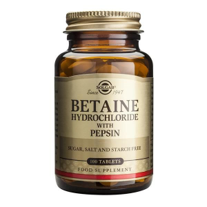 Betaine hcl w/ pepsin - 100 comp. (solgar)