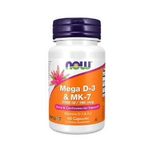 Mega d3 mk7 5000 ui/180mcg 60 caps